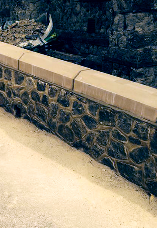 Traditional stone wall